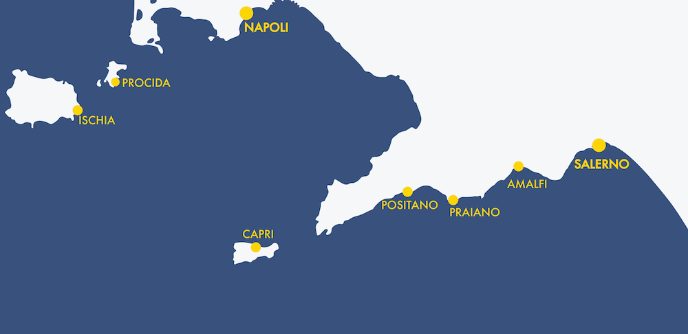 Main ports and locations for transfers to your accomodation